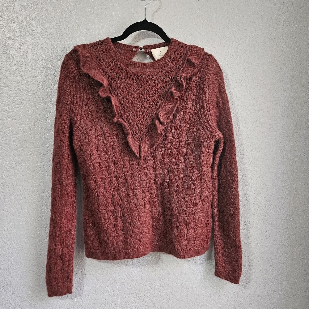 Sézane Knit Wool Blend Sweater